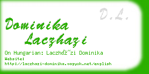 dominika laczhazi business card
